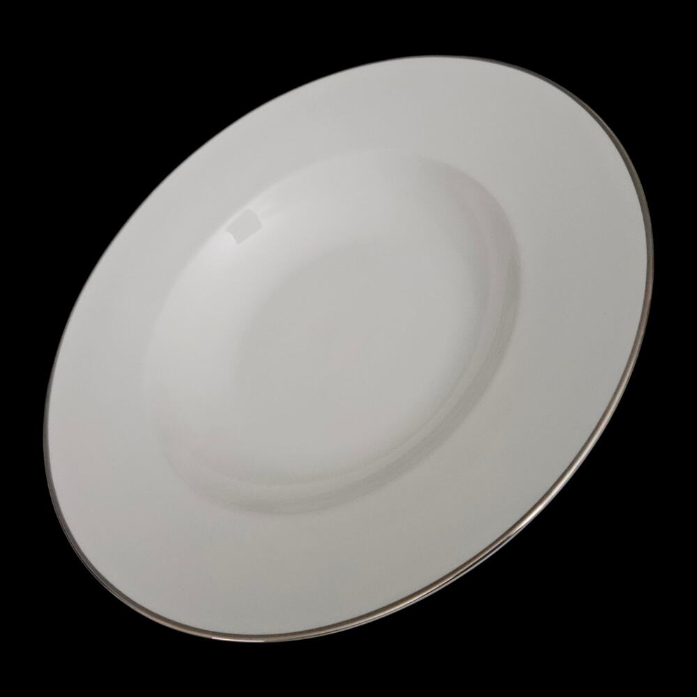 Chef Patricks White Wide Rim Soup Bowls Set of 2 Fine China